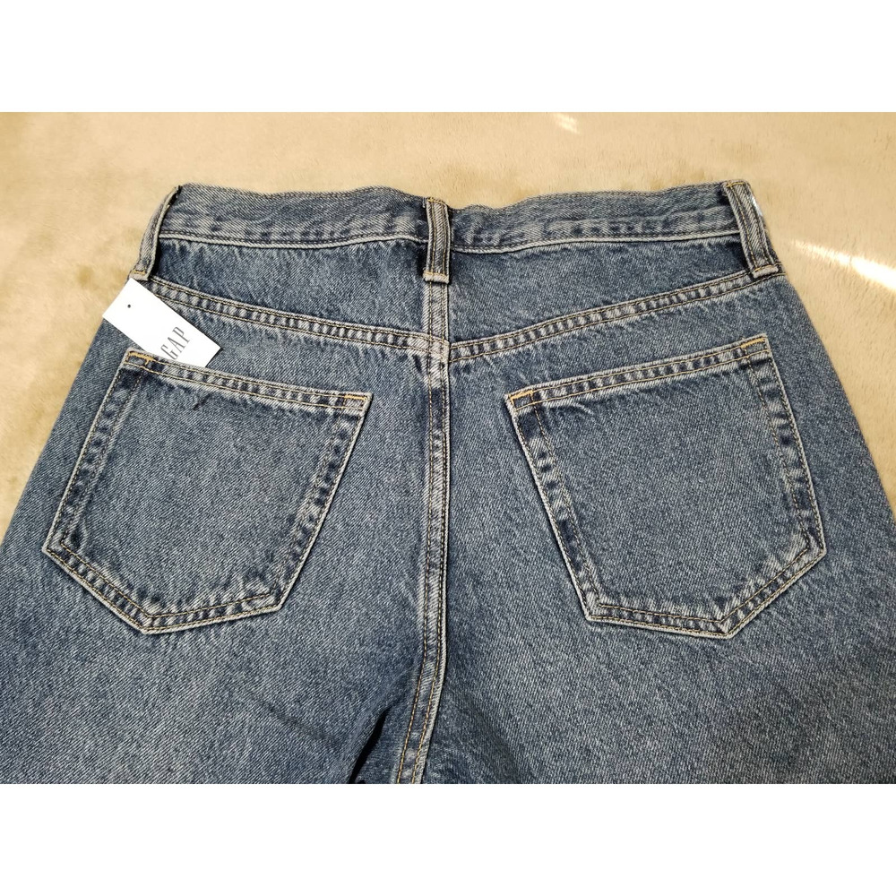 GAP NWT Women's Shorts Boyfriend Denim Stretch Jeans Size 00 / 24 Color … - Picture 11 of 11